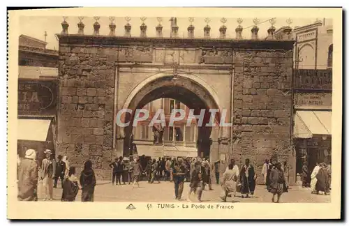 Cartes postales Tunis La Porte de france