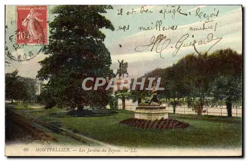 Ansichtskarte AK Montpellier Les Jardins Du Peyrou