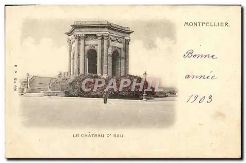 Cartes postales Montpellier Le Chateau D&#39Eau