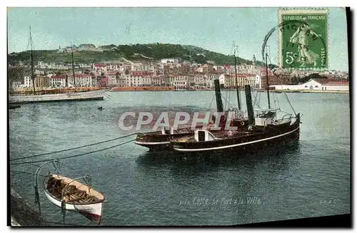 Cartes postales Cette Le Port La Ville Bateaux