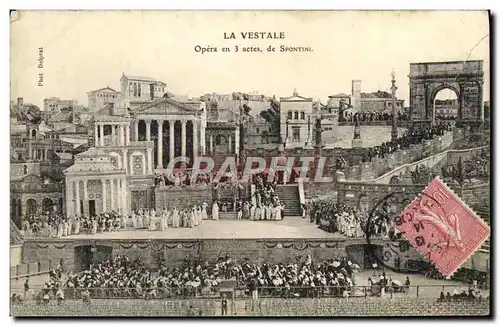 Cartes postales La Vestale Opera En 3 actes De Spontini