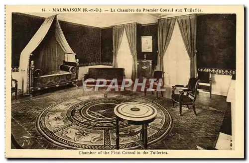 Ansichtskarte AK Malmaison La Chambre Du Premier Consul Aux Tuileries Napoleoin 1er