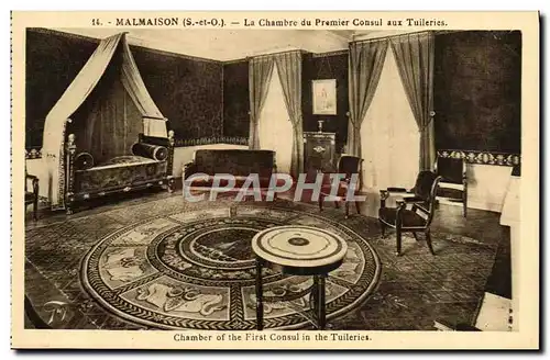 Cartes postales Malmaison La Chambre Du Premier Consul Aux Tuileries Napoleoin 1er