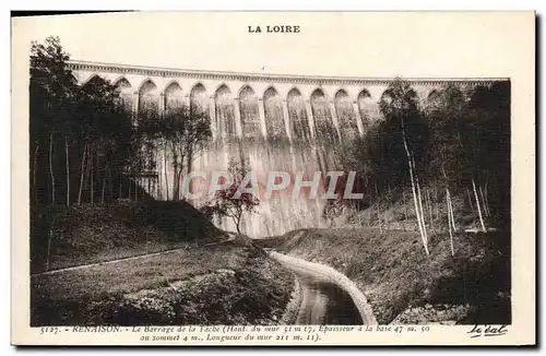 Cartes postales La Loire Renaison Le Barrage de la tacbe