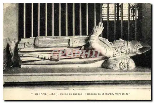 Ansichtskarte AK Candes Eglise de candes tombeau de st martin mort en 397