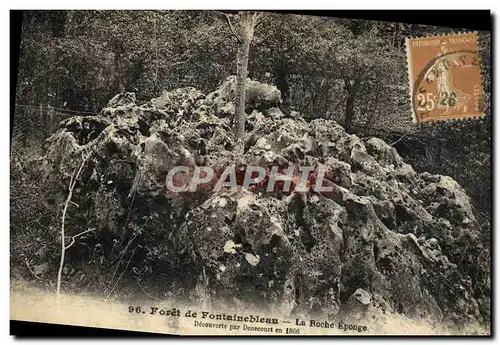 Cartes postales Foret De Fontainebleau La Roche Eponge