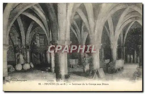 Cartes postales Provins Interieur De La Grange Aux Dimes