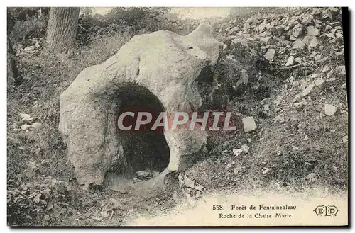 Ansichtskarte AK Foret de Fontainebleau roche de la Chaise Marie