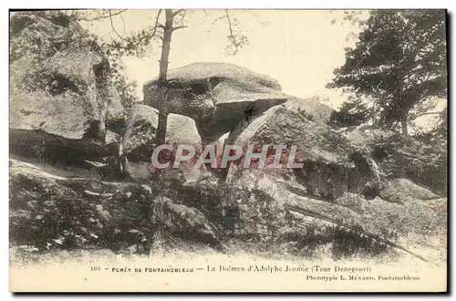 Ansichtskarte AK Foret de Fontainebleau Le Dolmen D&#39Adolphe Joanne Tour Denecourt