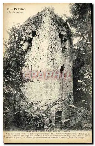 Cartes postales Provins Tour de la Folle Construite en eperon