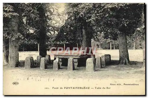 Ansichtskarte AK Foret de Fontainebleau Table du roi