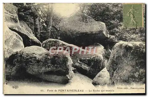 Cartes postales Foret de Fontainebleau La Roche qui tremble