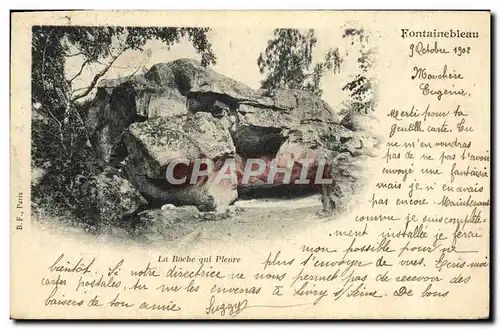 Ansichtskarte AK Fontainebleau La Roche qui Pleure