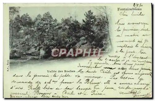 Cartes postales Fontainebleau Vallee des roches