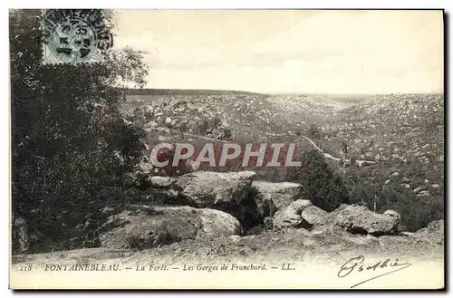 Cartes postales Fontainebleau La foret les gorges de franchard