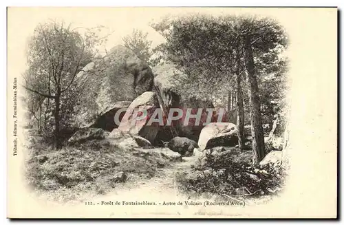 Ansichtskarte AK Foret De Fontainebleau Antre de vulcain Rochers d&#39Avon