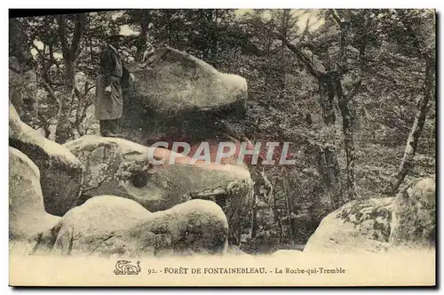 Cartes postales Foret De Fontainebleau La Roche qui tremble