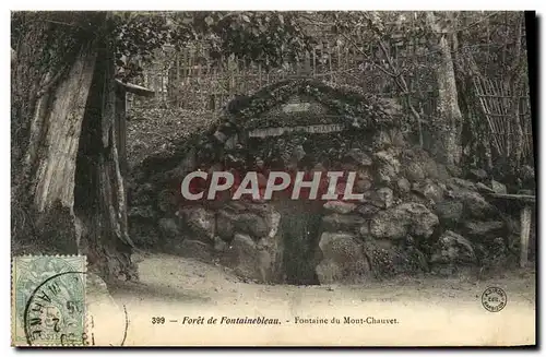 Ansichtskarte AK Foret De Fontainebleau Fontaine du mont chauvet