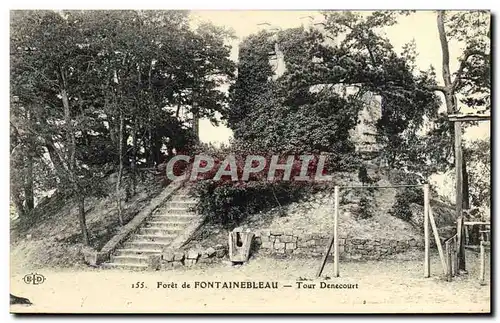 Cartes postales Foret De Fontainebleau Tour Denecourt