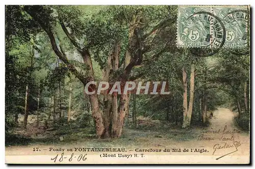 Ansichtskarte AK Foret De Fontainebleau Carrefour du nid de l&#39aigle