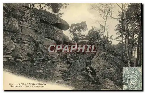 Cartes postales Foret De Fontainebleau Roucher De La Tour Denecourt