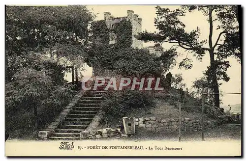 Ansichtskarte AK Foret De Fontainebleau La Tour Denecourt