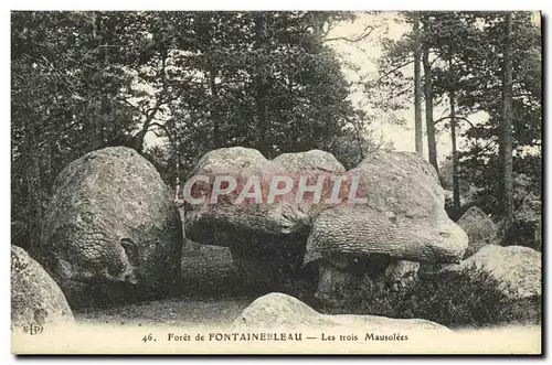 Ansichtskarte AK Foret De Fontainebleau Les Trois Mausolees