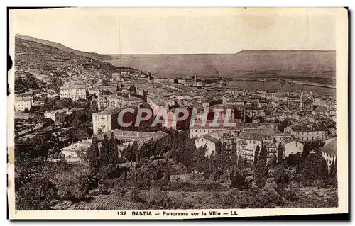 Ansichtskarte AK Bastia Panorama sur la ville