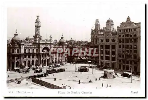 Cartes postales Valencia Plaza De Emilio Castelar