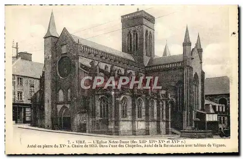 Cartes postales Vire L&#39Eglise Notre dame