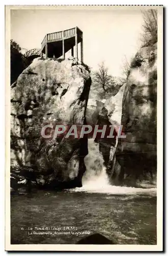 Cartes postales Le saut du loup la passerelle dominant le gouffre