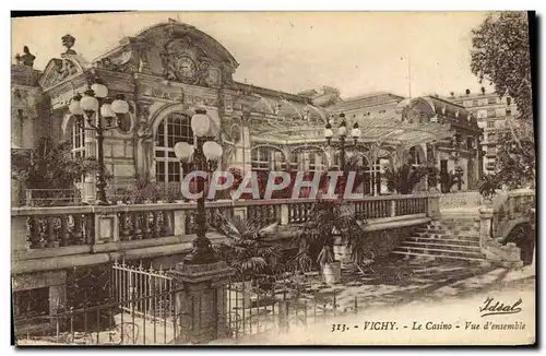 Cartes postales vichy Le casino vue d&#39ensemble