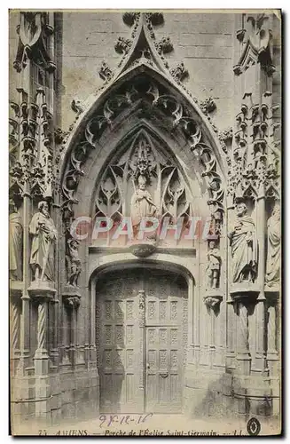 Cartes postales Porche De l&#39eglise saint germain Amiens