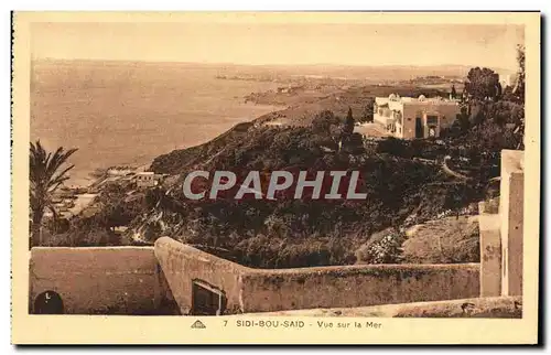 Ansichtskarte AK Sidi Bou Said vue sur la mer