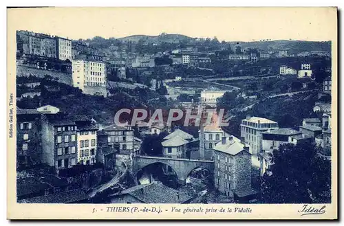 Cartes postales Thiers Vue generale prise de la vidalie