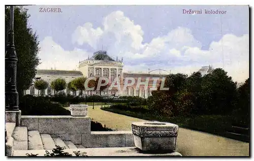Cartes postales Zagreb Drzavni Kolodvor