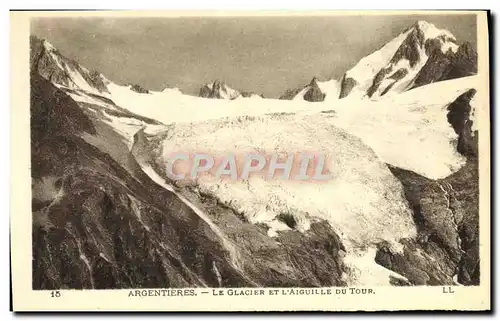 Cartes postales Argentieres Le Glacier et l&#39Aiguille du Tour