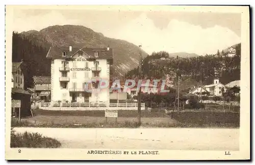 Cartes postales Argentieres et le Planet