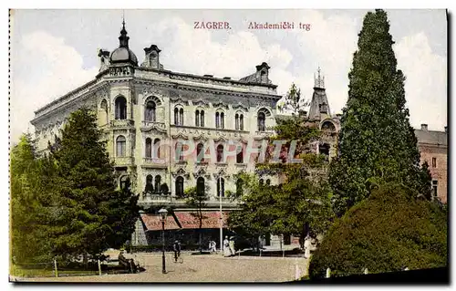 Cartes postales Zagreb Akademici trg