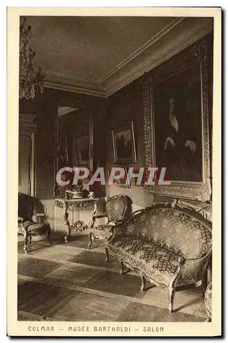 Cartes postales Colmar Musee Bartholdi Salon