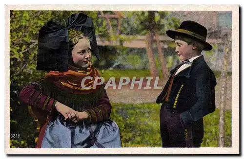 Cartes postales Hansel Liesel Enfants Folklore