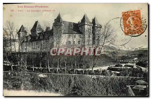 Cartes postales Pau Le Chateau d&#39Henri IV