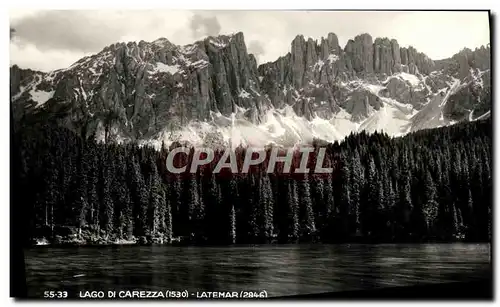 Cartes postales Lago di Carezza Latemar