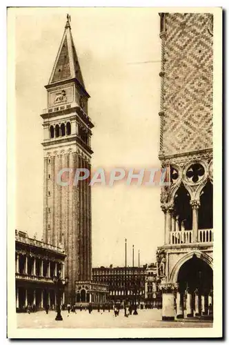 Cartes postales Venezia Il Campanile di San Marco dalla Piazzetta