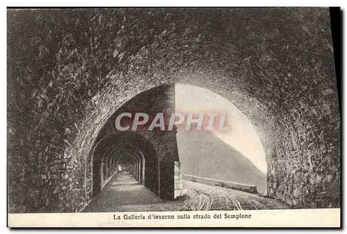 Cartes postales La Galleria d&#39inverno sulla strada del Sempione