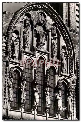 Cartes postales moderne Vezelay Le fronton de la facade de la basilique