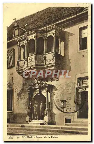 Ansichtskarte AK Colmar Balcon de la Police