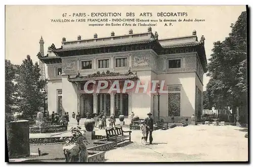 Cartes postales Exposition Internationale des Arts Decoratifs Paris 1925 Pavillon de l&#39Asie Francaise Indochi