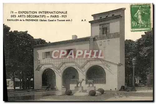 Cartes postales Exposition Internationale des Arts Decoratifs Paris Pavillon de Provence