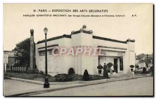 Ansichtskarte AK Paris Exposition des Arts Decoratifs Pavillon Christofle Baccarat